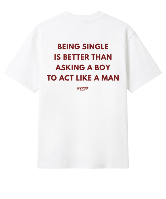 Better being single oversized tee, back print