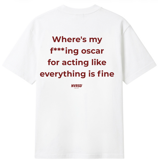Where is my oscar - White Oversized T-shirt