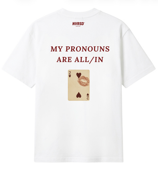 All in - White Oversized T-shirt