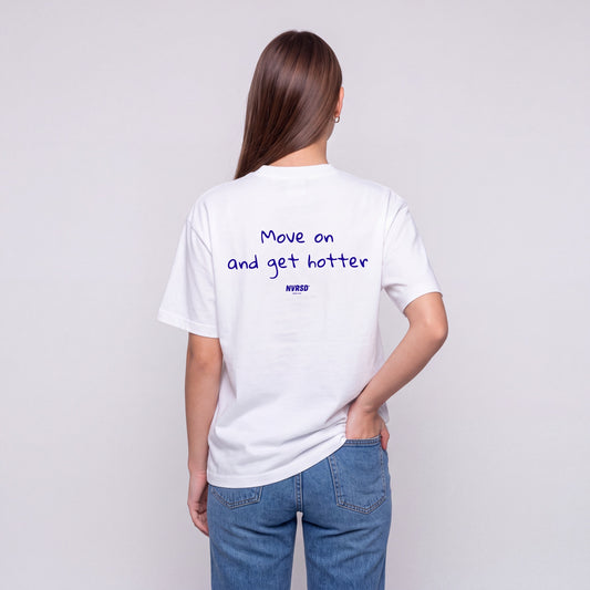 Move on oversized tee, worn by model, back