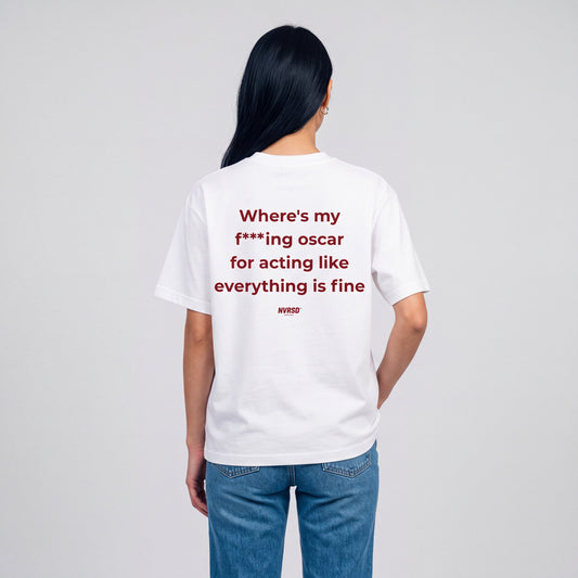 Where is my oscar oversized tee, worn by model, back